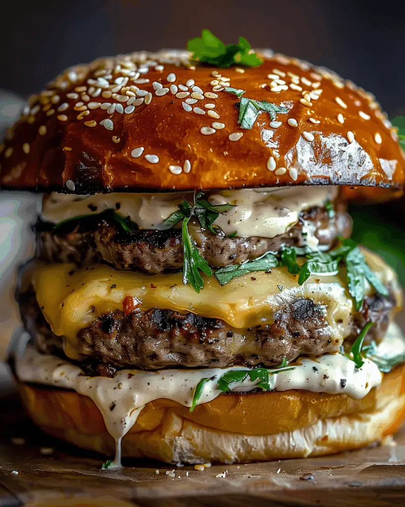 Garlic Overload Burgers