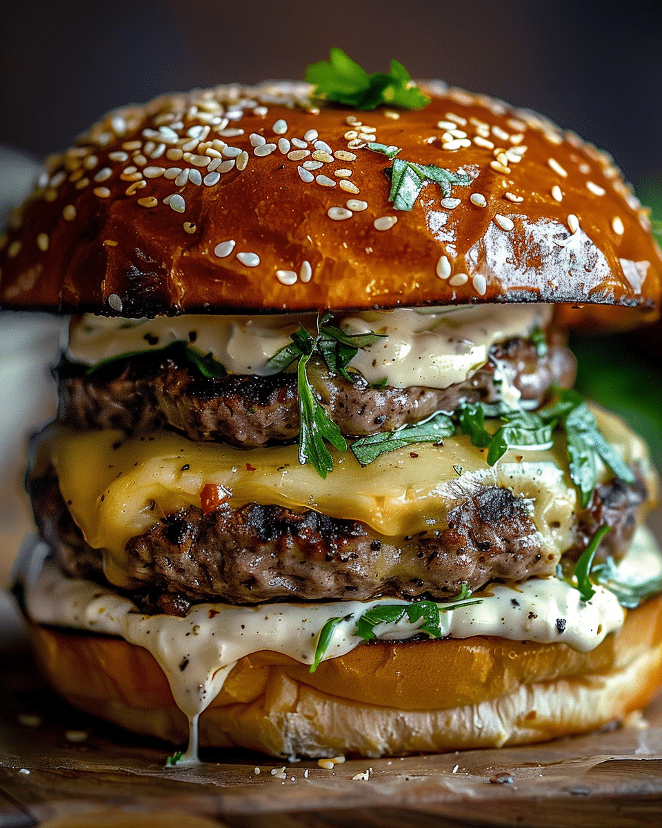 Garlic Overload Burgers