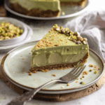 Pistachio Cheesecake With Pistachio Topping