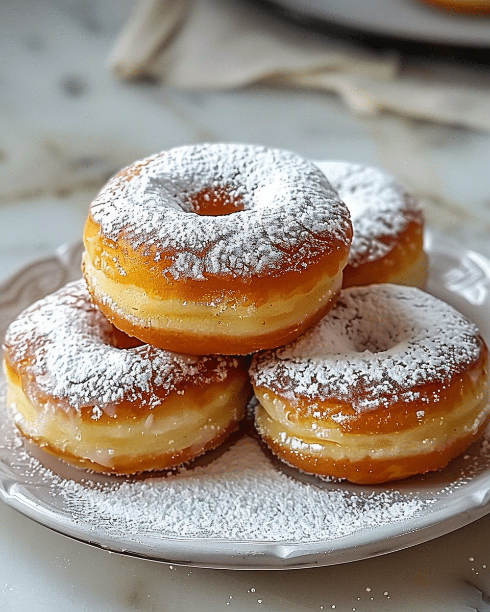 Cloud-Like Vanilla Donuts