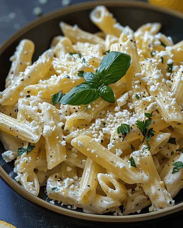 Creamy Lemon Feta Pasta
