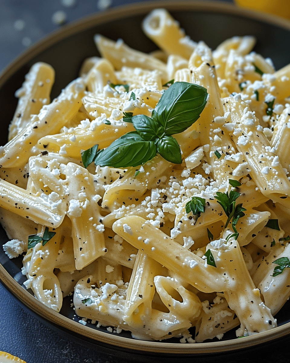 Creamy Lemon Feta Pasta