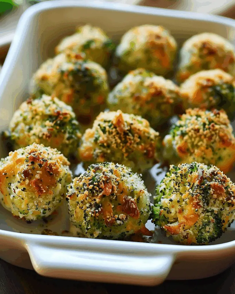 Baked Broccoli Cheese Balls