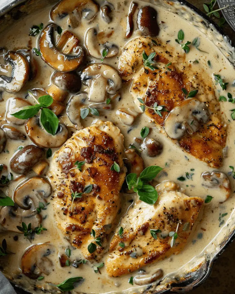 Creamy Mushroom Chicken Recipe