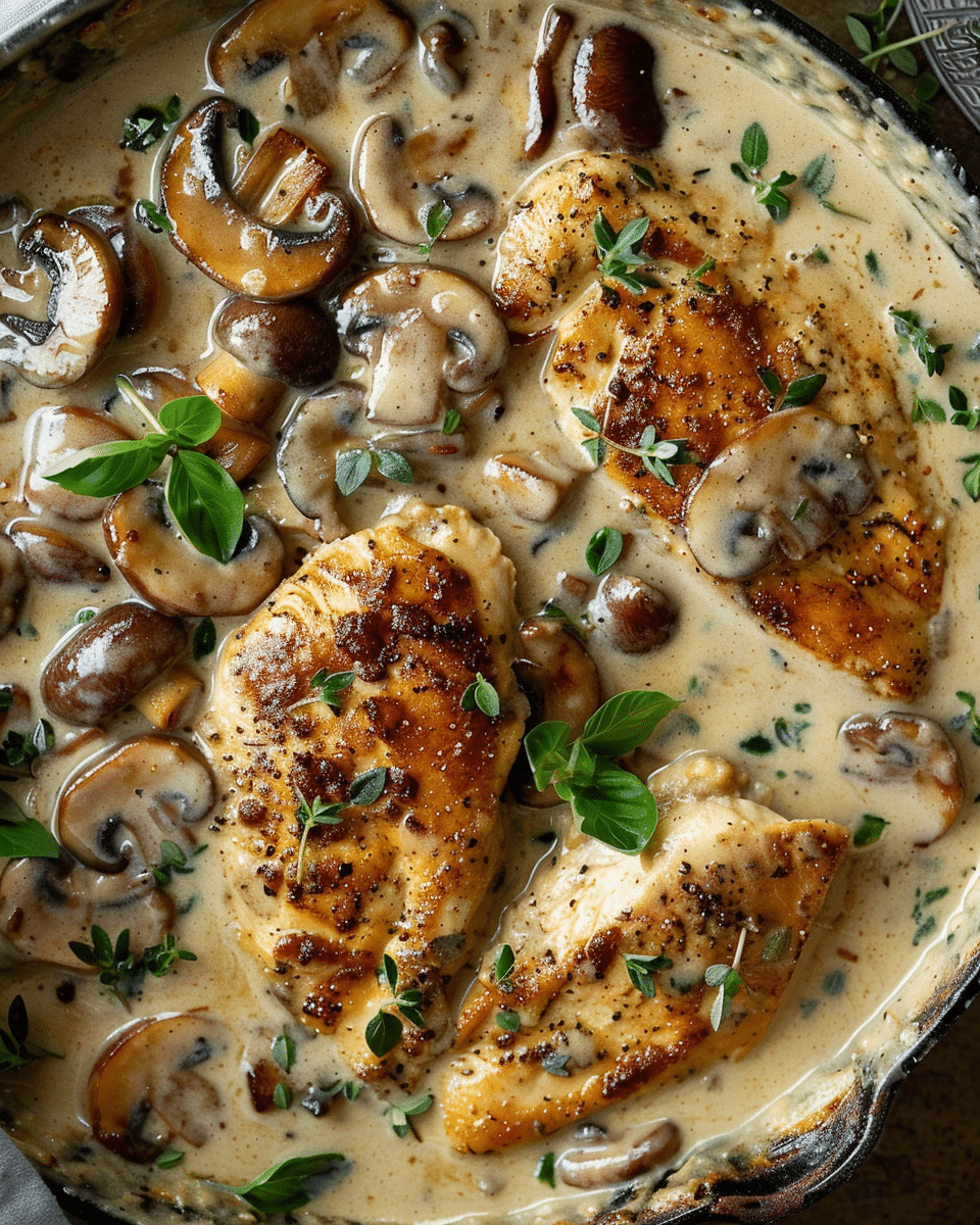 Creamy Mushroom Chicken Recipe