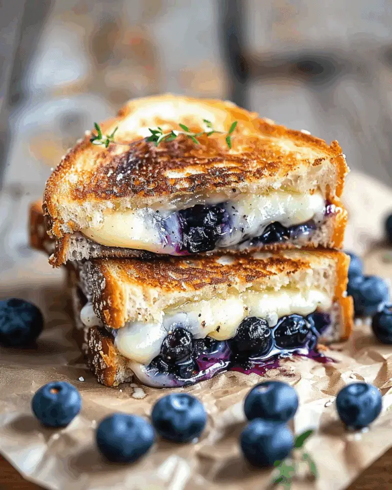 Crispy Blueberry Grilled Cheese
