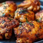 Garlic Paprika Air Fryer Chicken Thighs