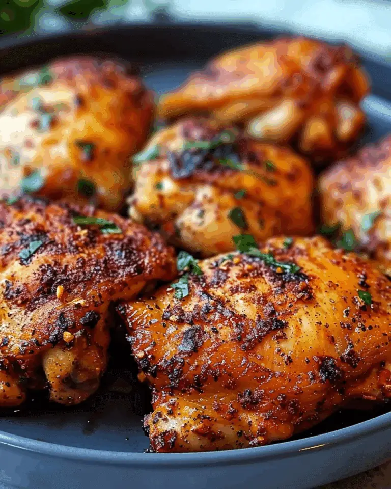 Garlic Paprika Air Fryer Chicken Thighs