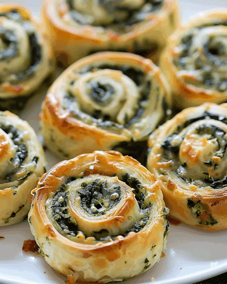 Cheesy Spinach Pinwheels