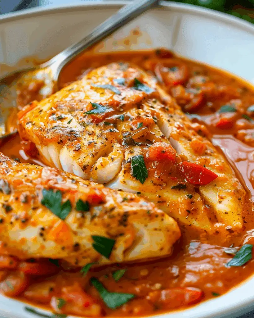 Tilapia in Roasted Pepper Sauce – A Flavor Delight