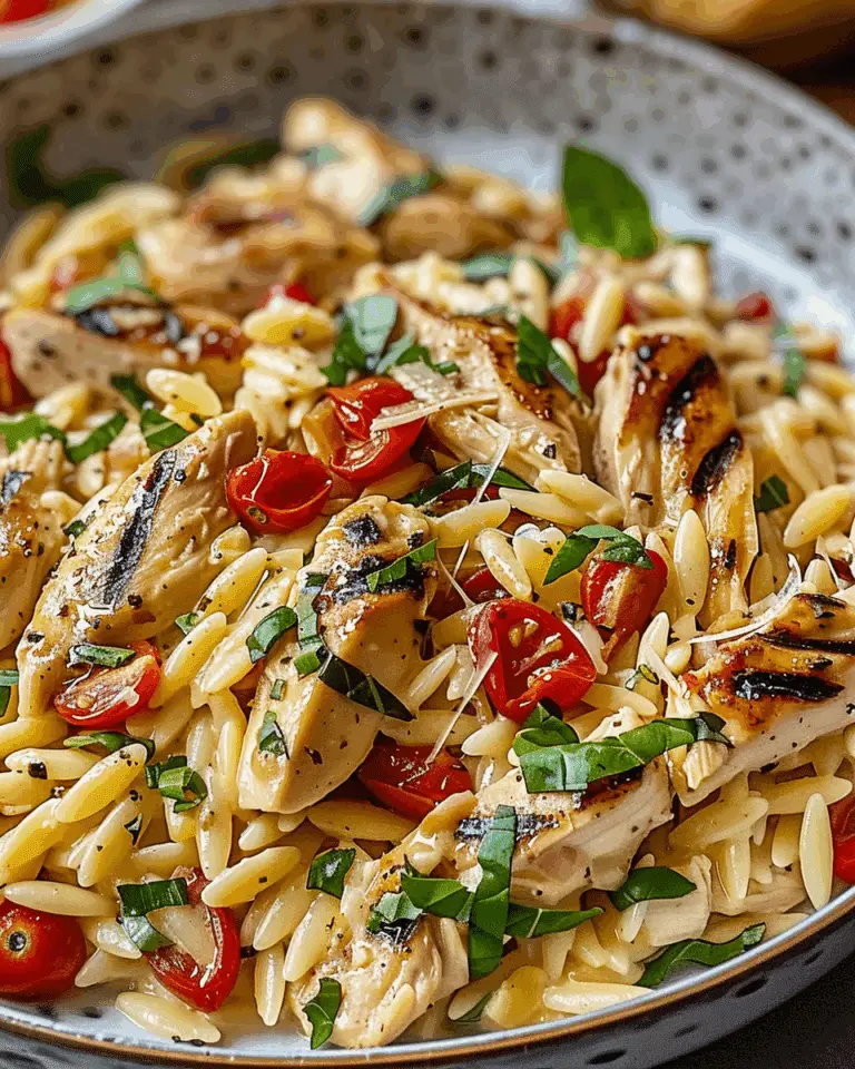 Creamy Tuscan Chicken Orzo