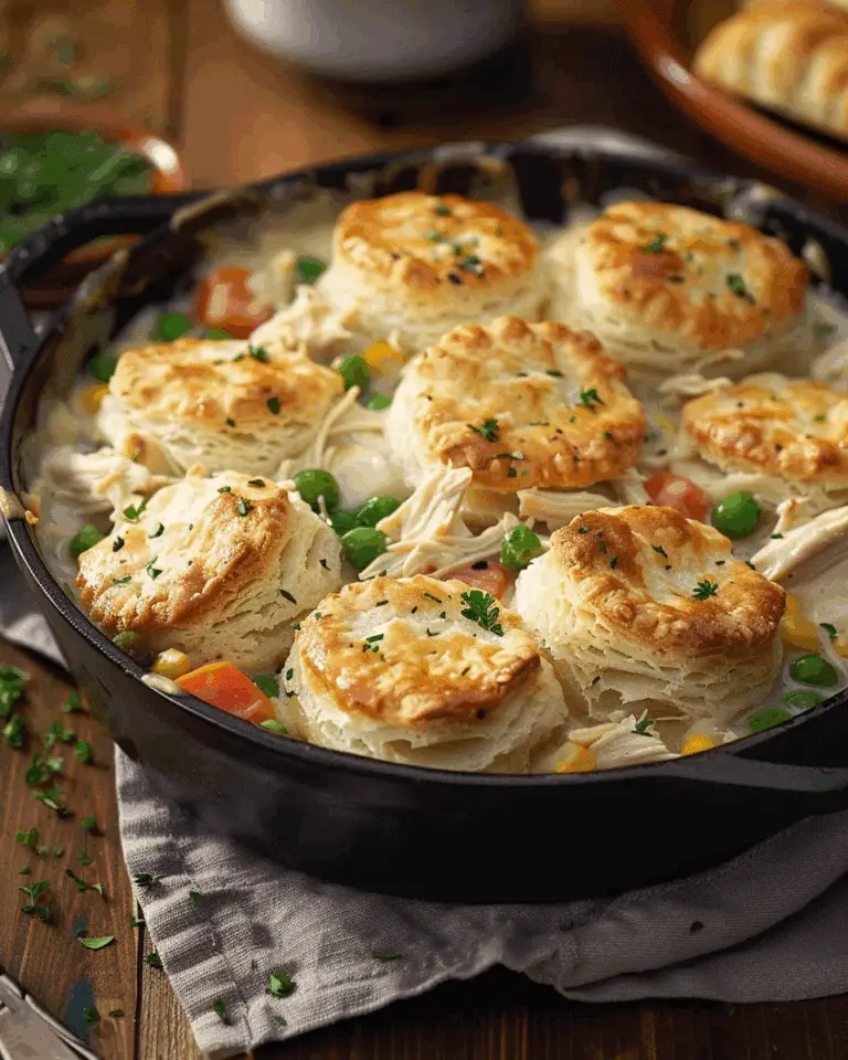Chicken Pot Pie with Biscuits: A Comforting Classic