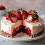 Strawberry Red Velvet Cheesecake