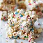 Homemade Funfetti Marshmallow Popcorn Treats Recipe