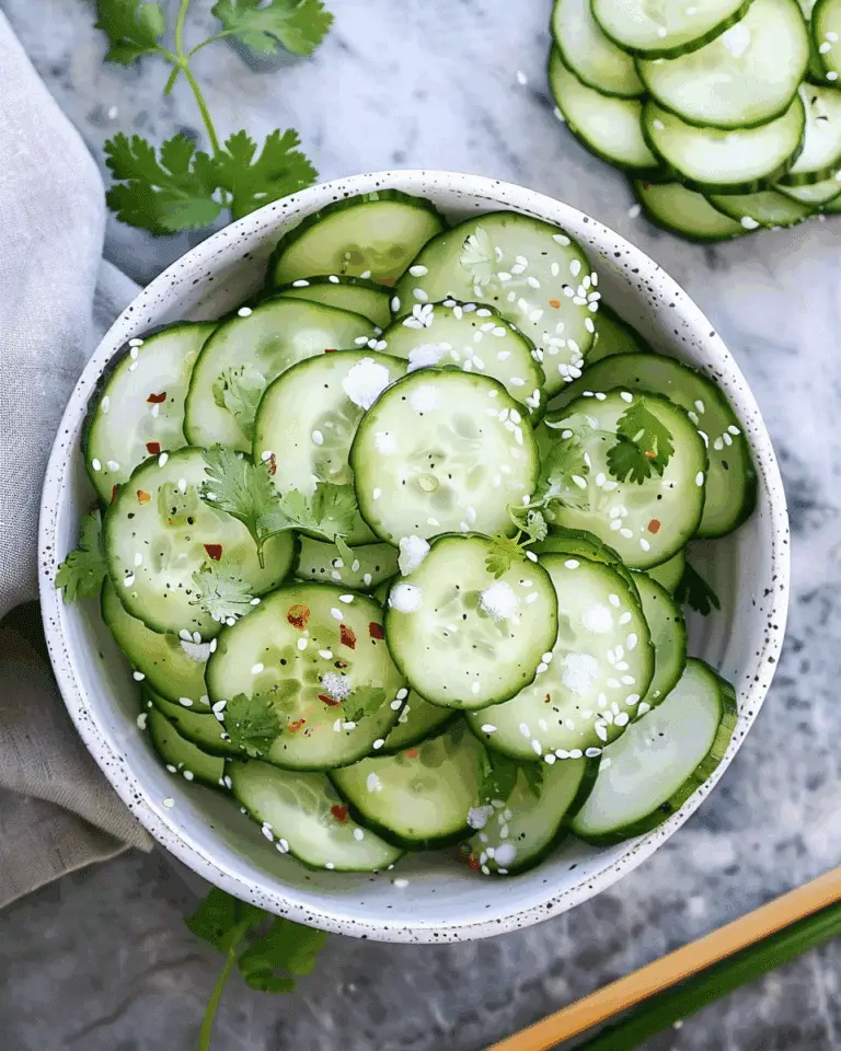 Asian Inspired Cucumber Salad