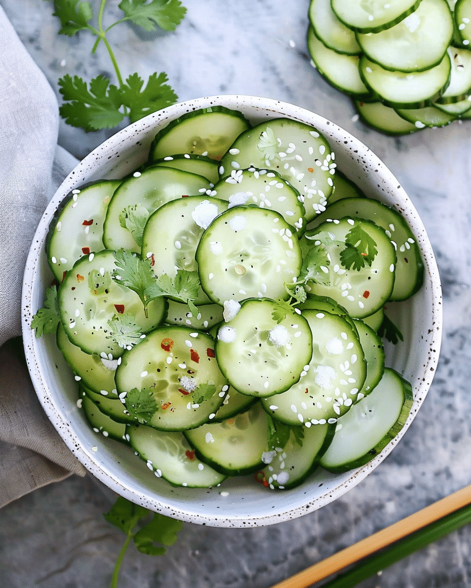Asian Inspired Cucumber Salad