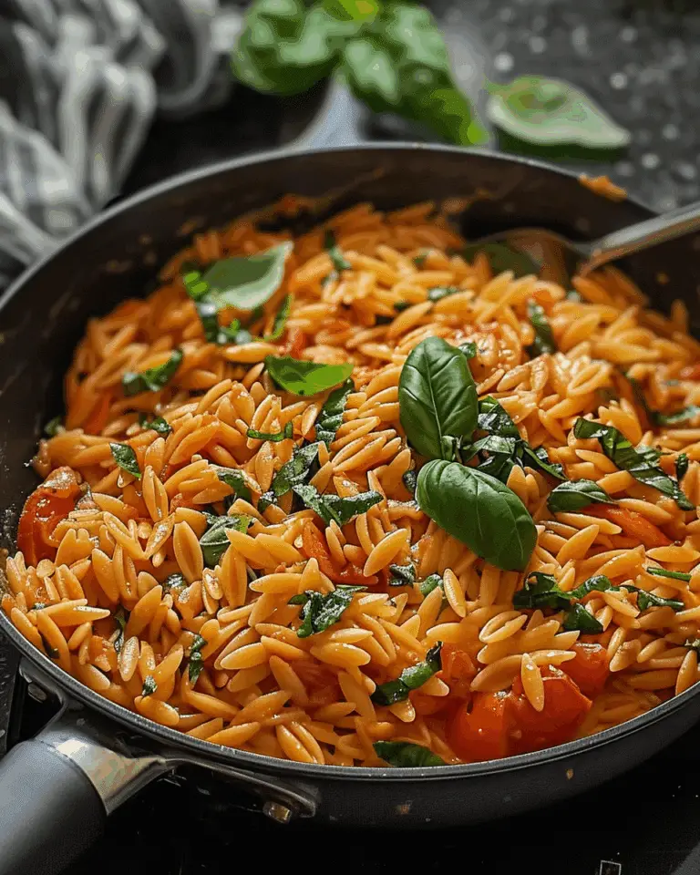 Creamy Tomato Basil Orzo: A Delicious Meal Idea!
