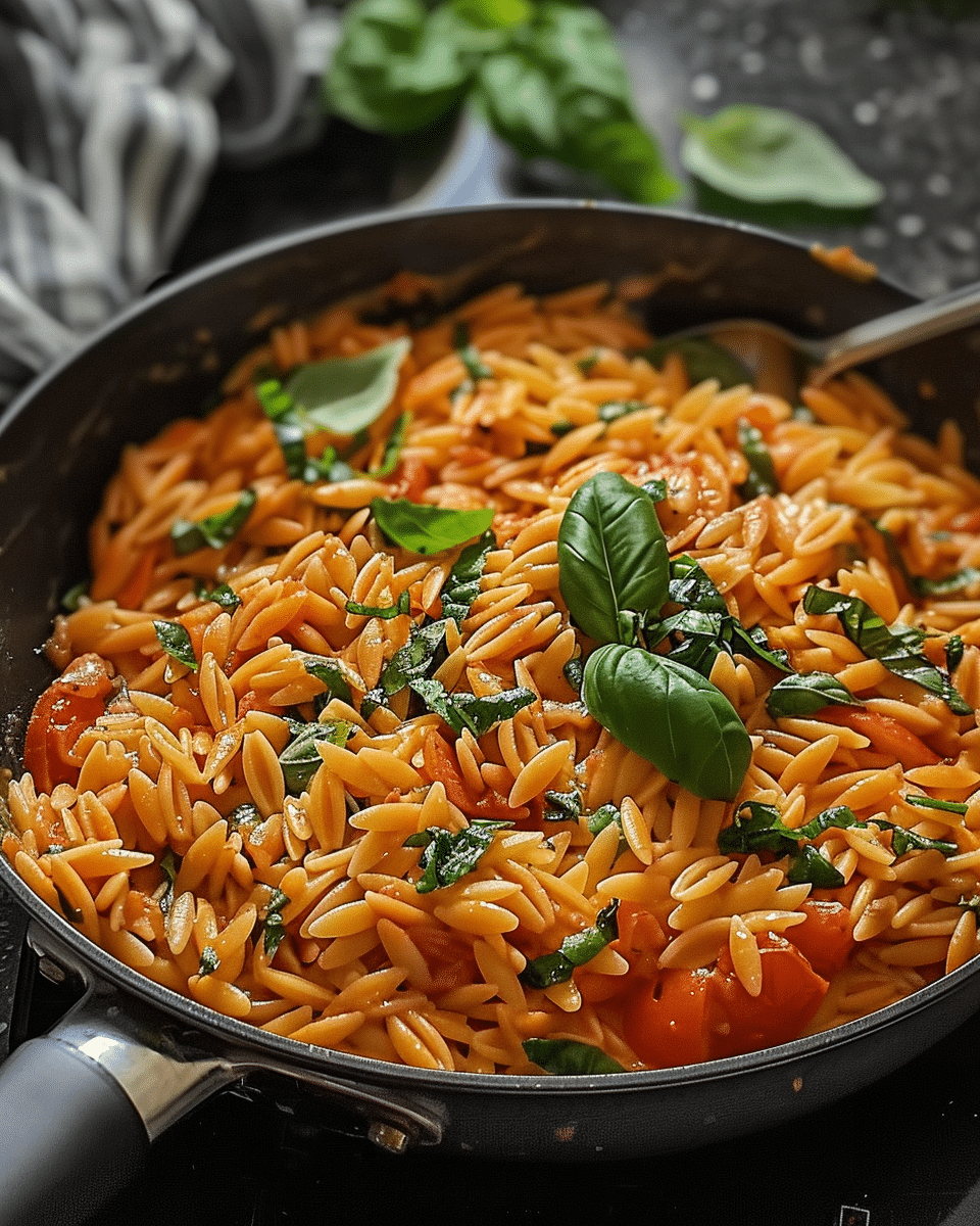 Creamy Tomato Basil Orzo: A Delicious Meal Idea!