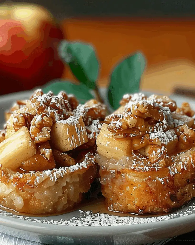 Mini Apple Pie French Toast Cups
