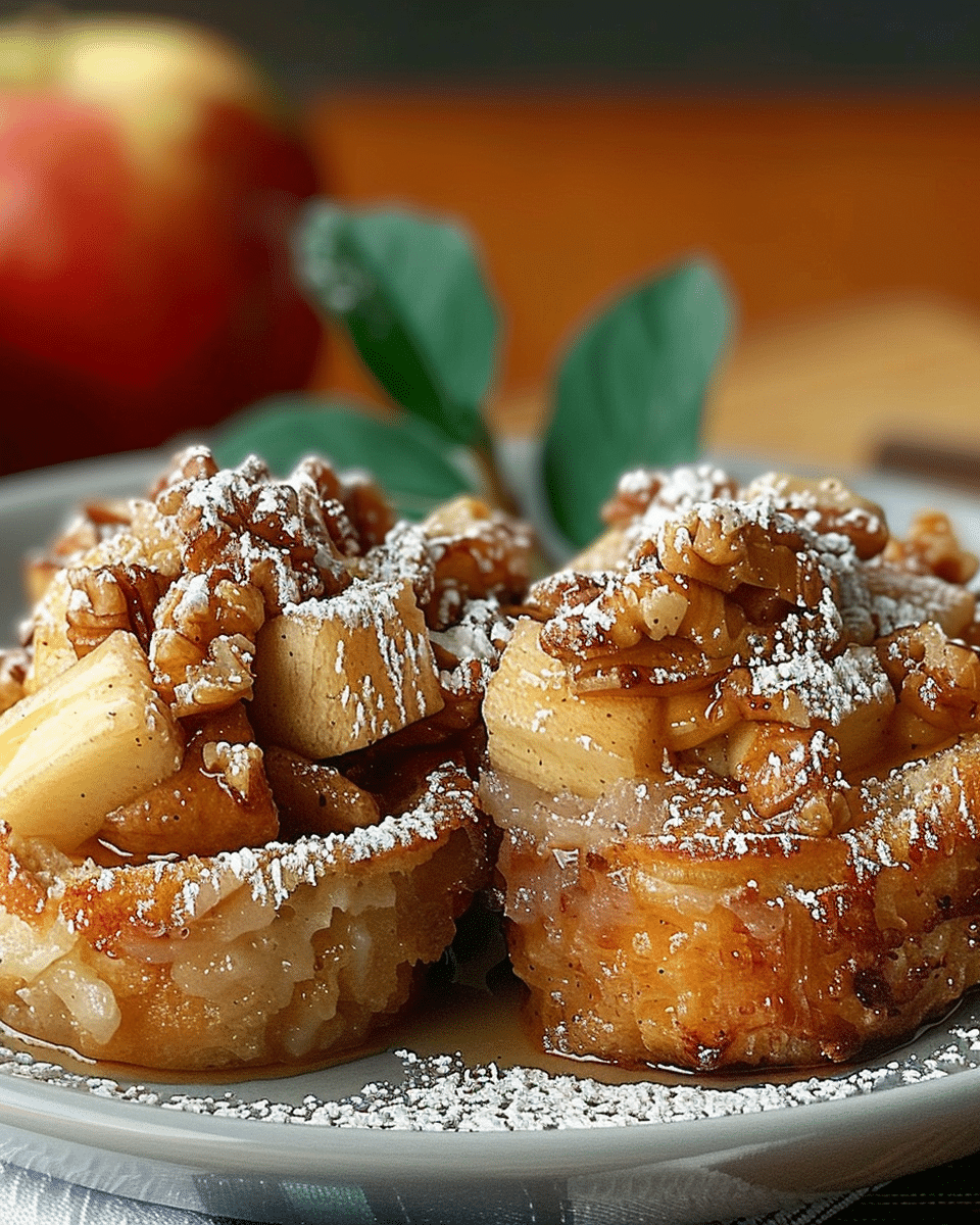Mini Apple Pie French Toast Cups