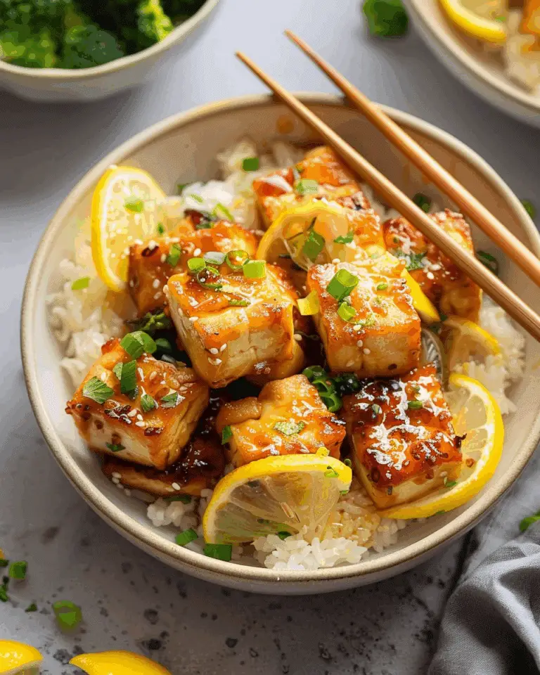 Chinese Lemon Tofu
