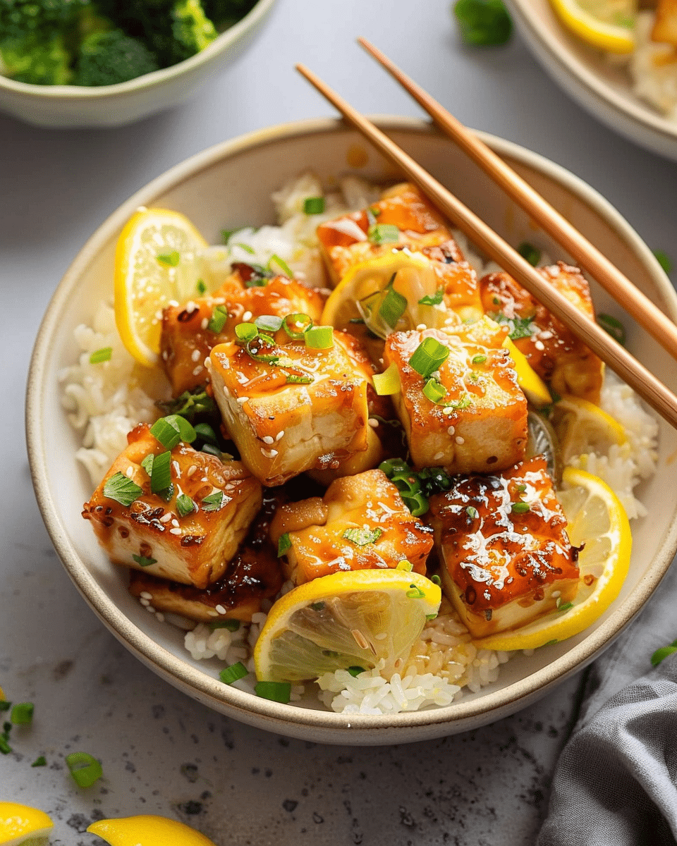 Chinese Lemon Tofu