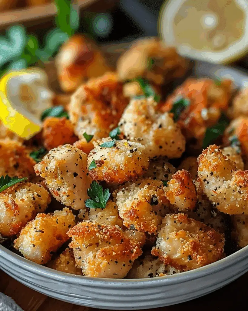 Crispy Lemon Pepper Chicken Bites