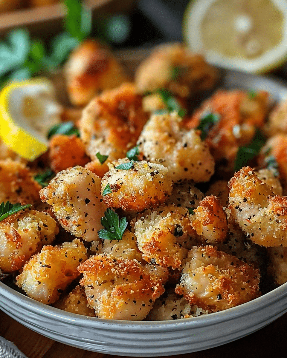 Crispy Lemon Pepper Chicken Bites