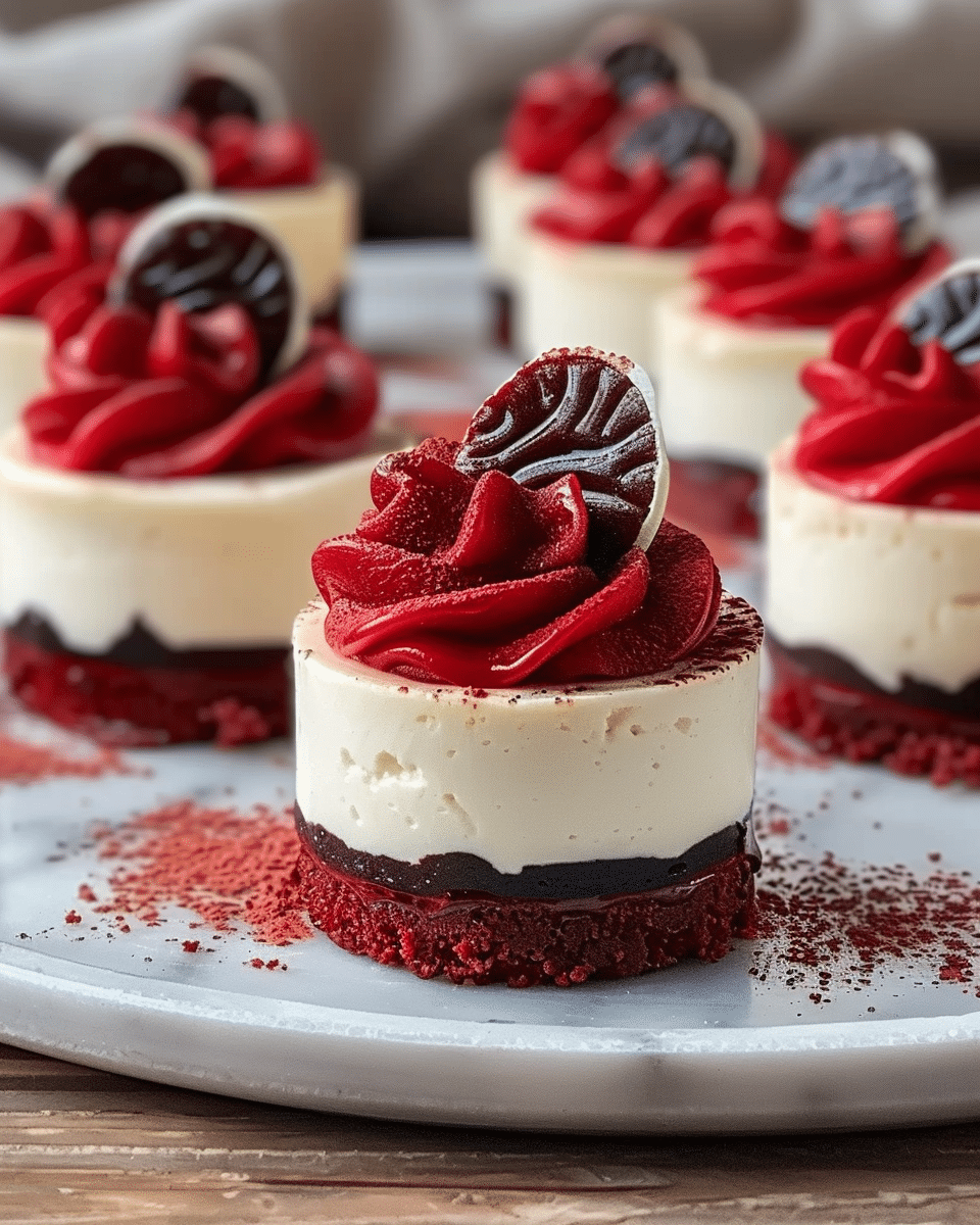 Mini Red Velvet Cheesecake