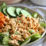 High Protein Buffalo Chicken Salad (Healthy, Easy)