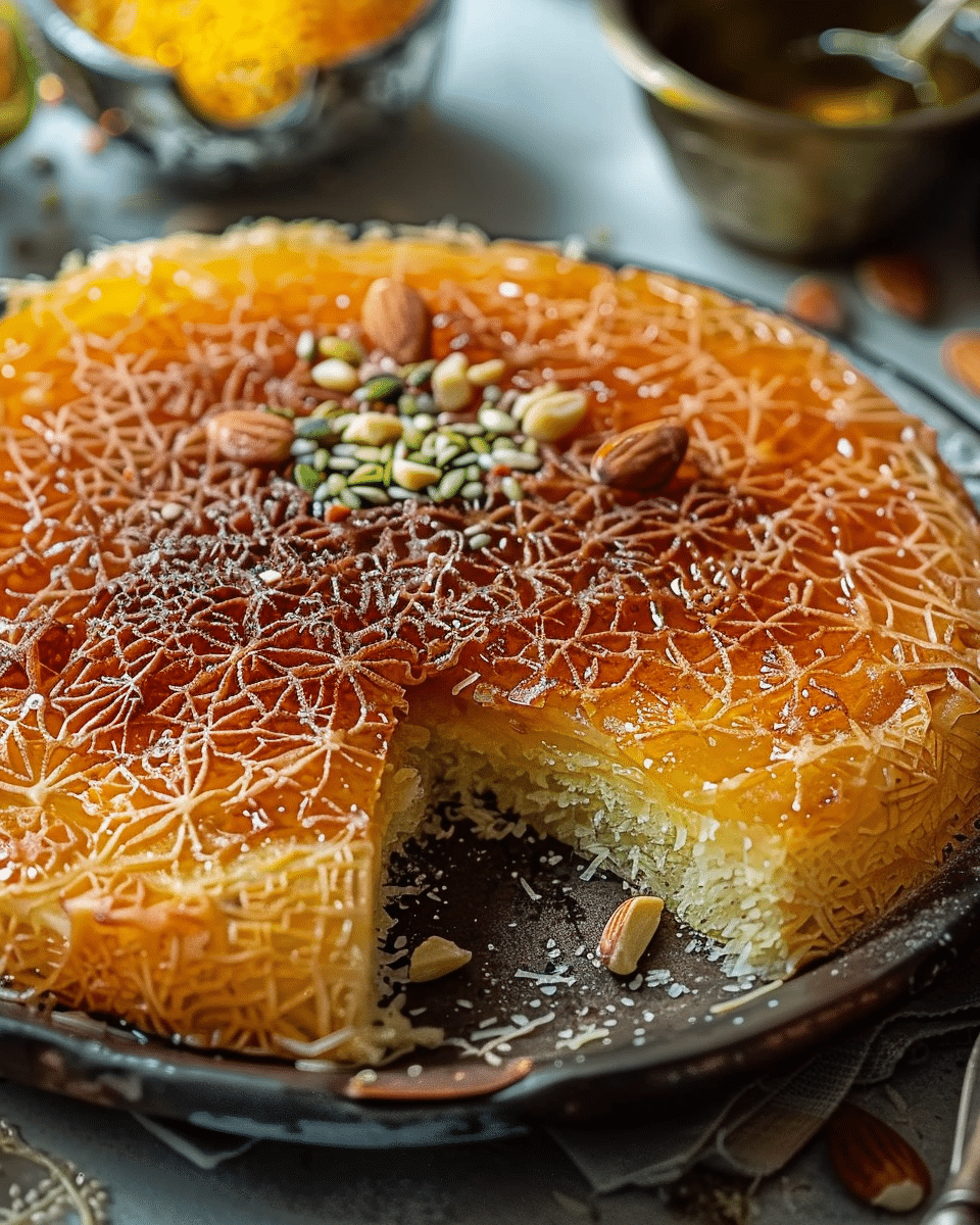 Irresistible Kunafa – Middle Eastern Cheese Pastry