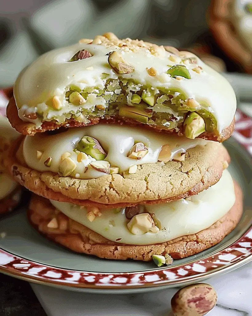 Pistachio Cream Stuffed Cookies