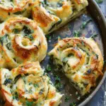 Cheesy Spinach and Artichoke Pinwheels