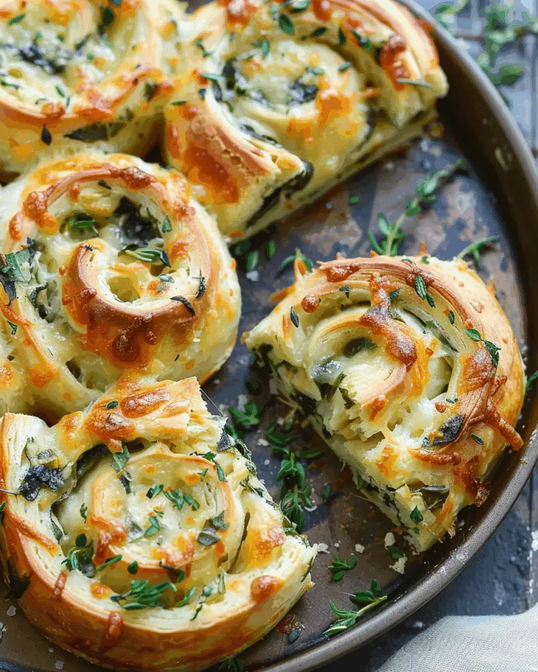Cheesy Spinach and Artichoke Pinwheels