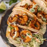 Cilantro Lime Shrimp Tacos with Creamy Slaw