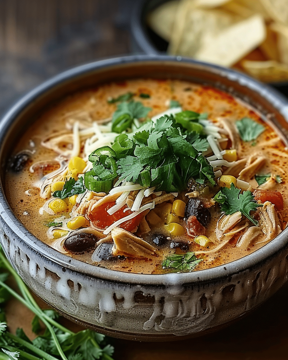 Cozy Crockpot Creamy Chicken Chili