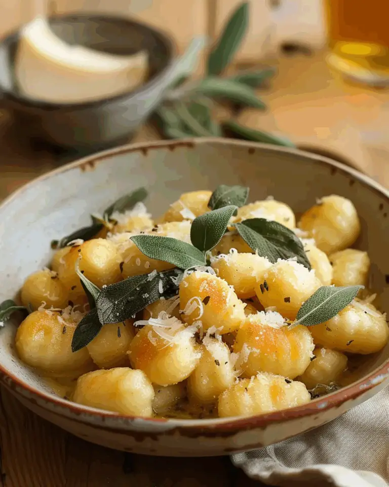 Gnocchi with Sage Butter Sauce
