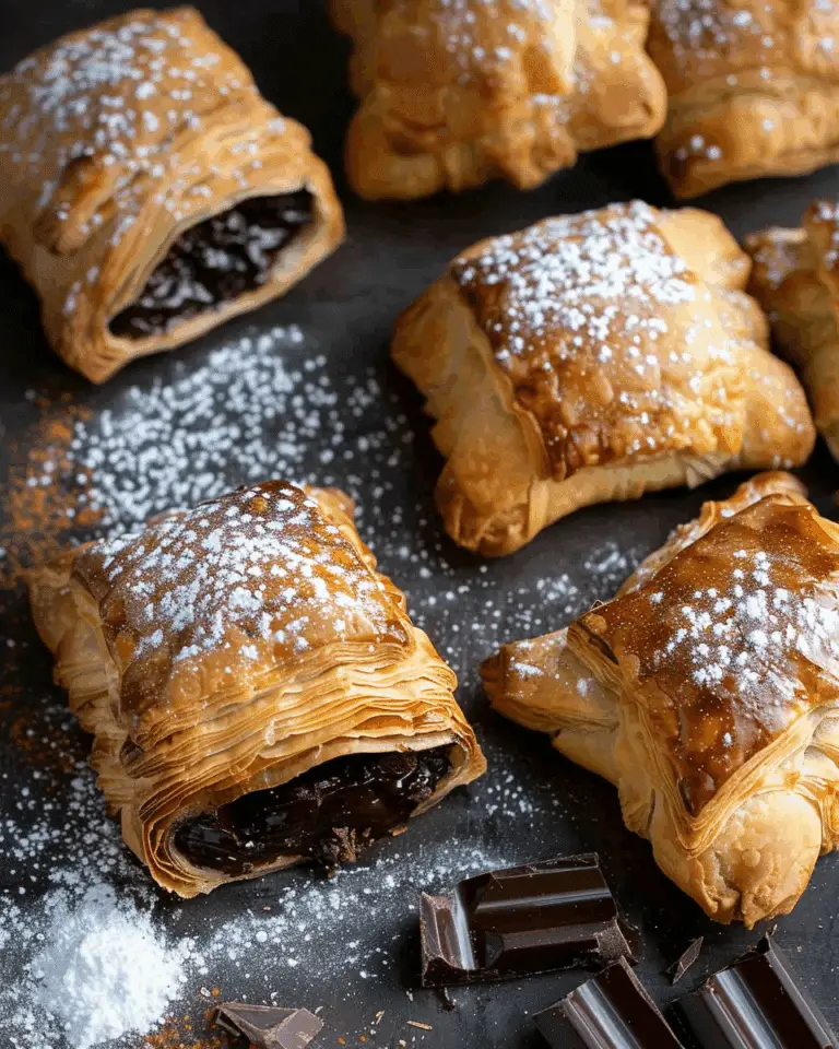 Chocolate Puff Pastry Puffs