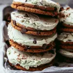 Mint Chocolate Chip Ice Cream Sandwiches
