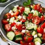 Mediterranean Cucumber and Tomato Salad