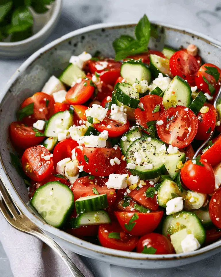 Mediterranean Cucumber and Tomato Salad