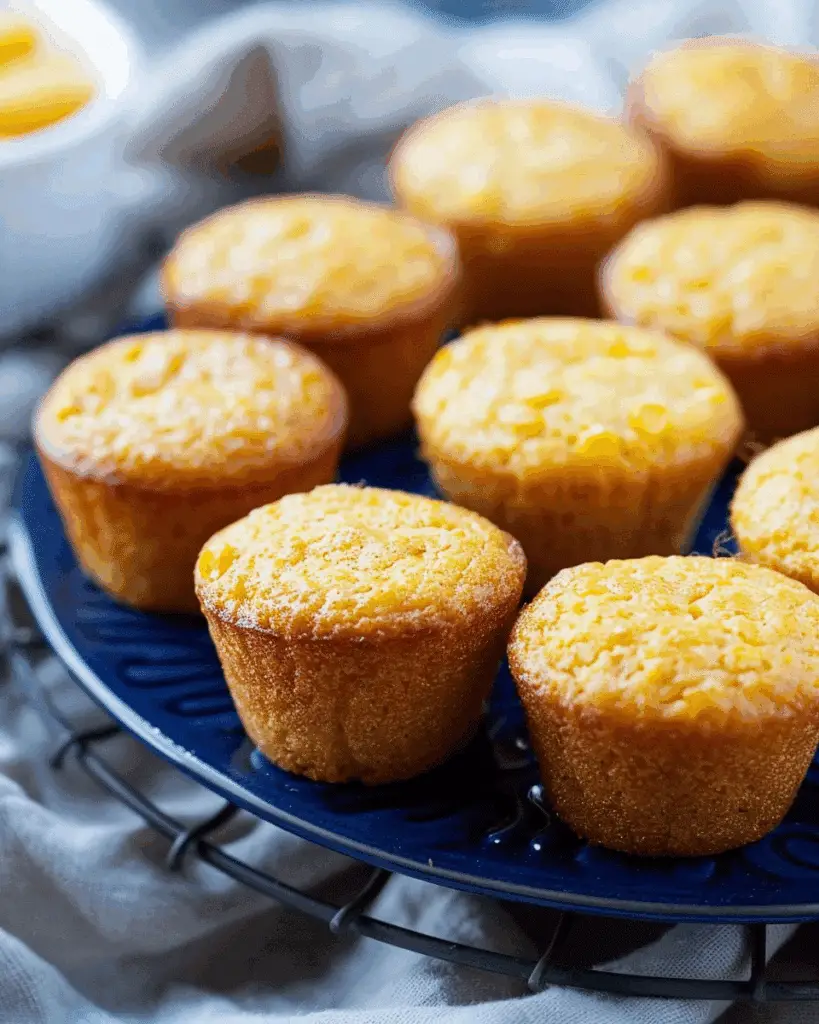 Mini Cornbread Muffins with Honey