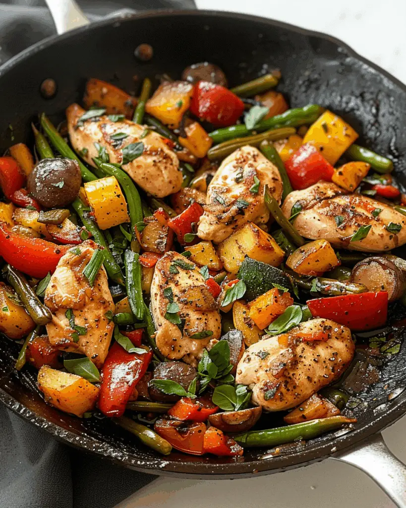 Savor the Flavor: Italian Chicken and Vegetable Skillet