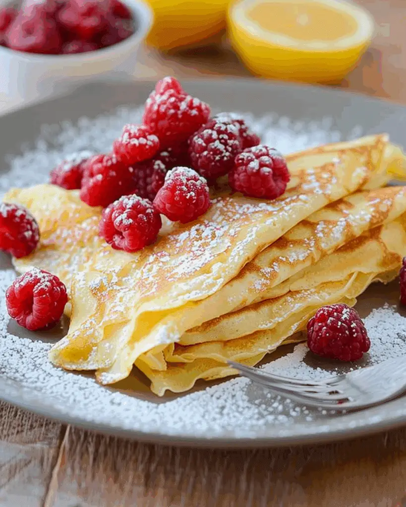 Low Calorie Crepe Style Pancakes