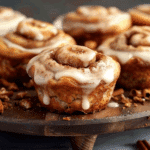 Cinnamon Roll Protein Muffins