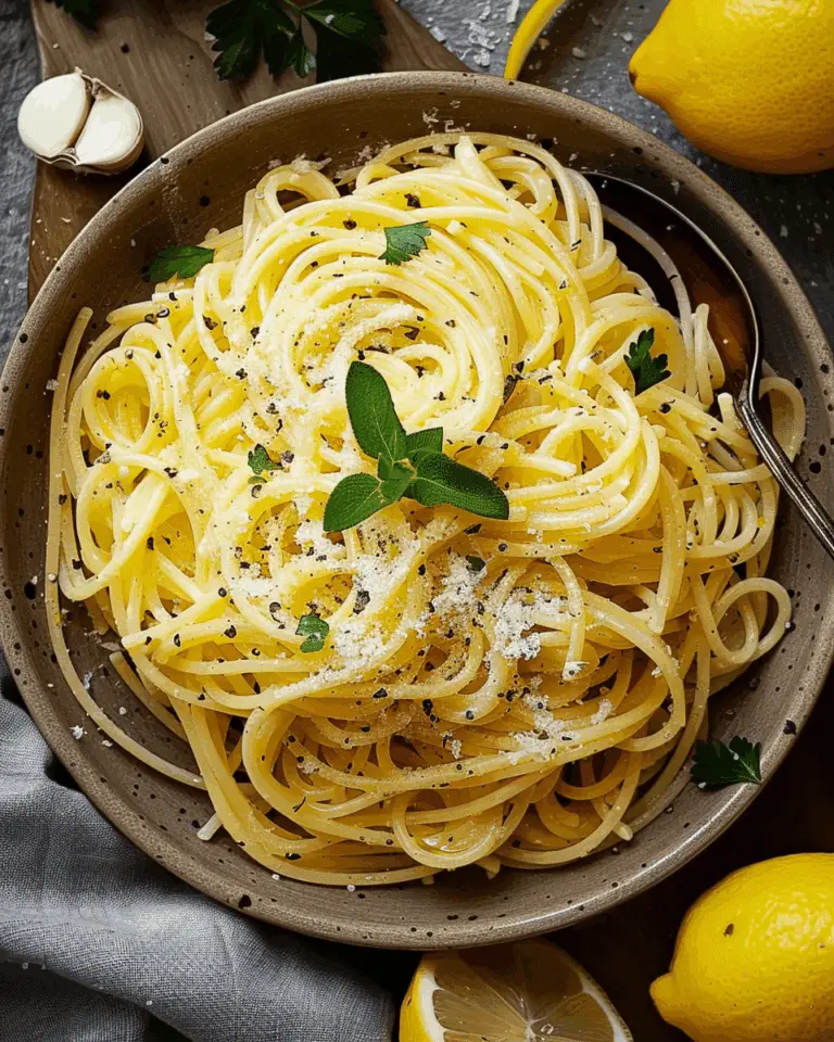 Lemon Butter Garlic Pasta Sauce (Pasta al Limone)