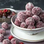 Raspberry Bliss Balls with Dates