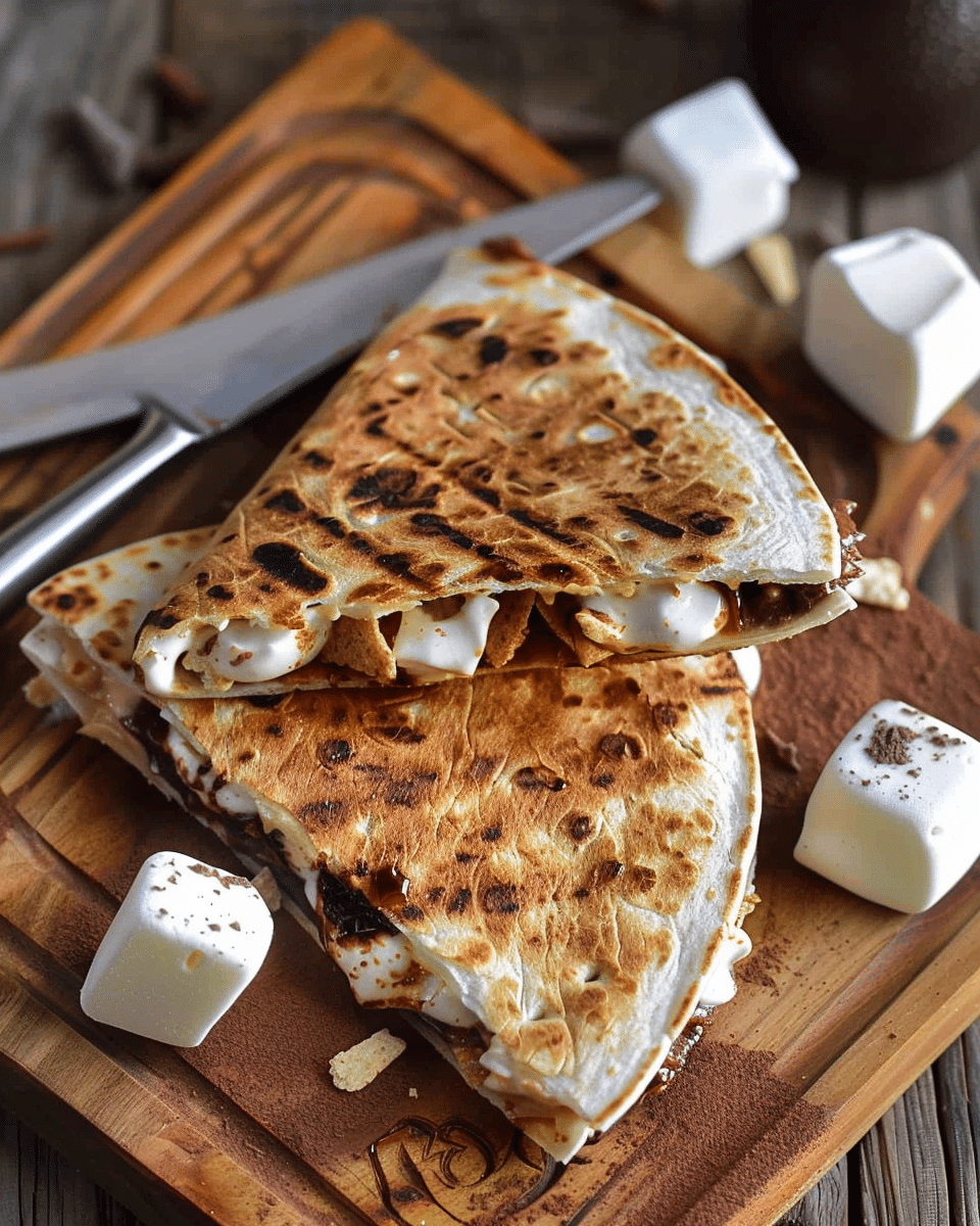 Grilled S’mores Dessert Quesadillas