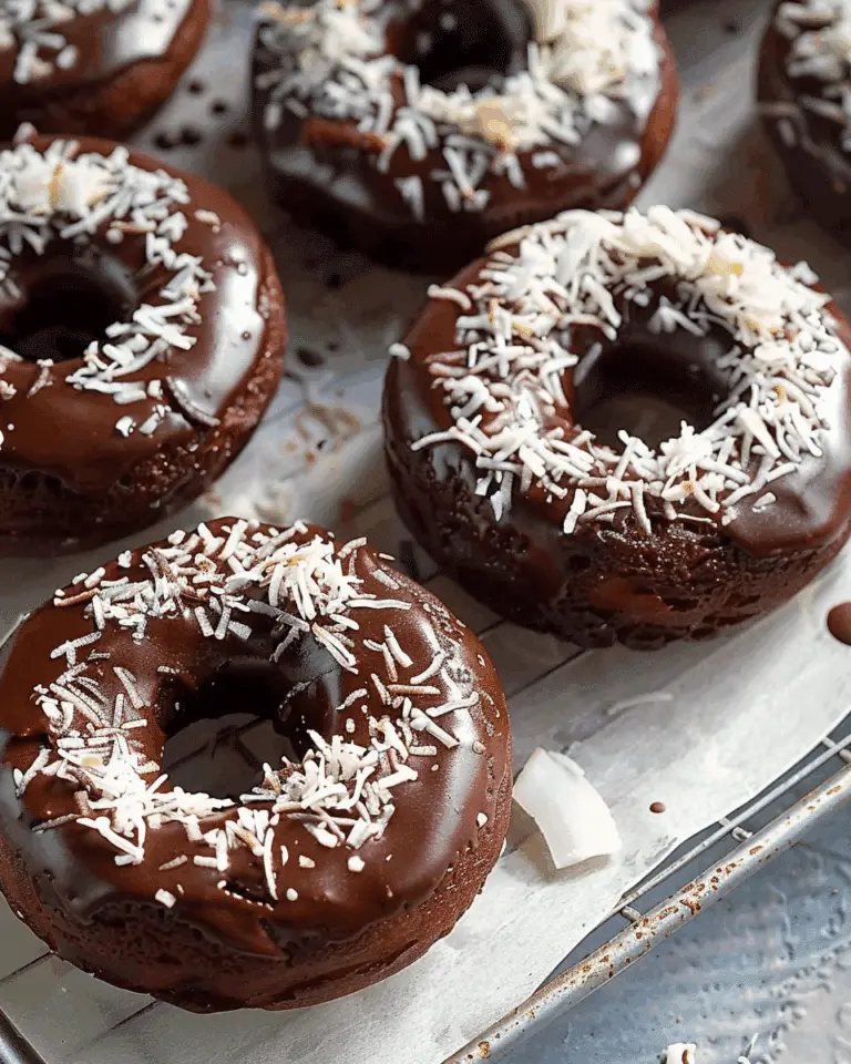 Easy Chocolate Coconut Donuts (Paleo)