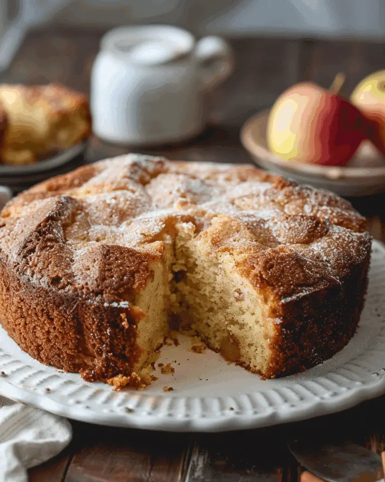 Apple Cider Cake with Cinnamon Sugar Topping